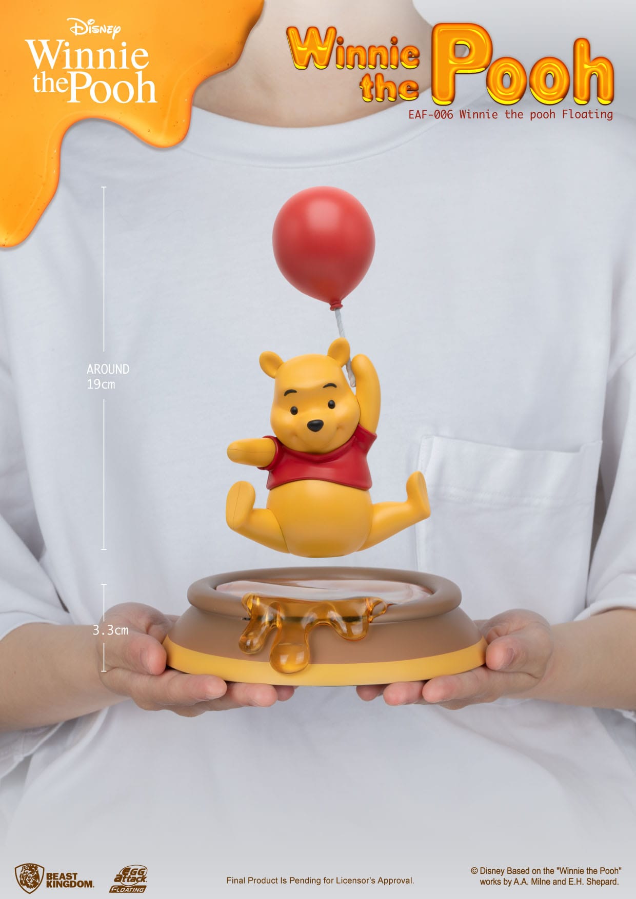 Winnie The Pooh In Levitation - Disney Egg Attack