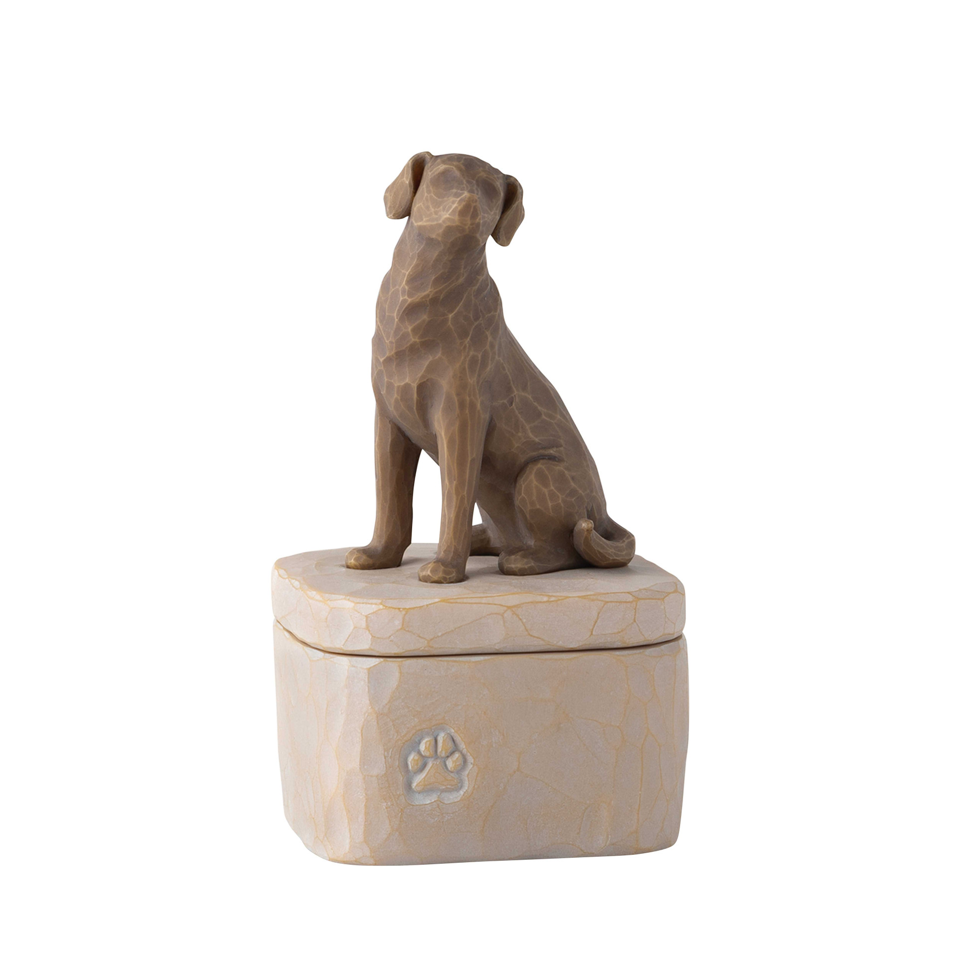 LOVE MY DOG DARK KEEPSAKE BOX - WILLOW TREE