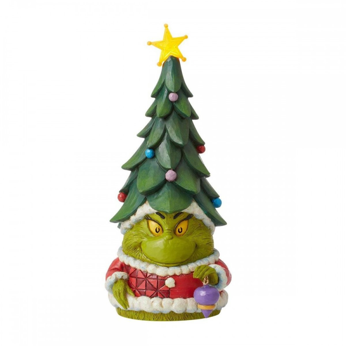 GRINCH GNOME WITH CHRISTMAS HAT - JIM SHORE GRINCH