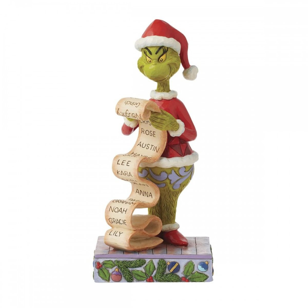 GRINCH NAUGHTY / NICE LIST- JIM SHORE GRINCH