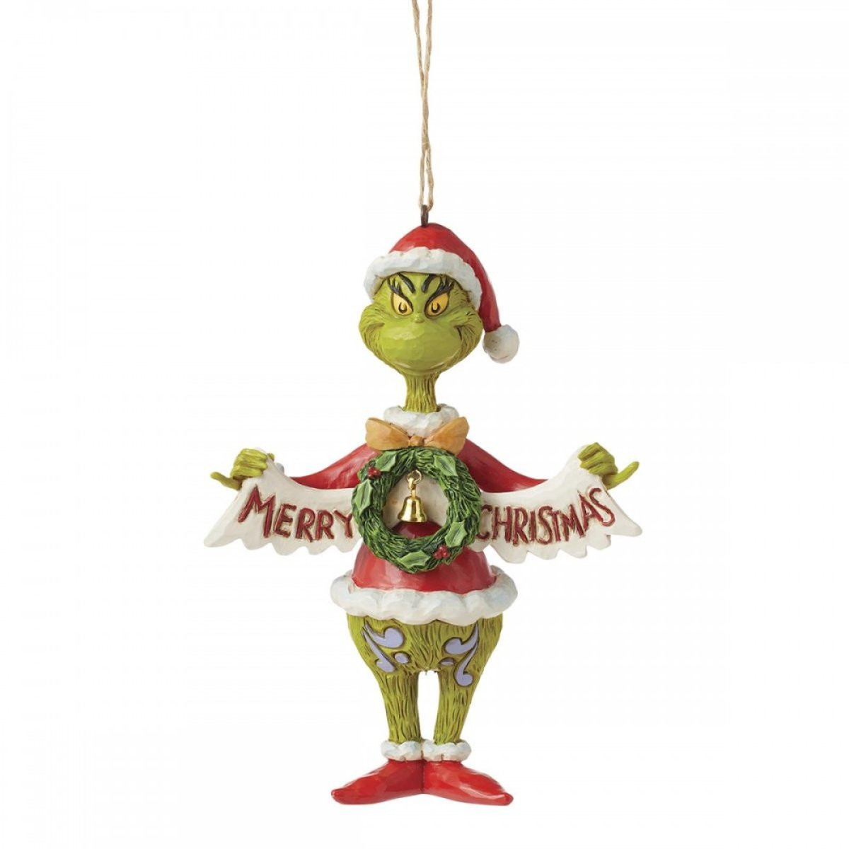 GRINCH BANNER SUSPENSION - JIM SHORE GRINCH