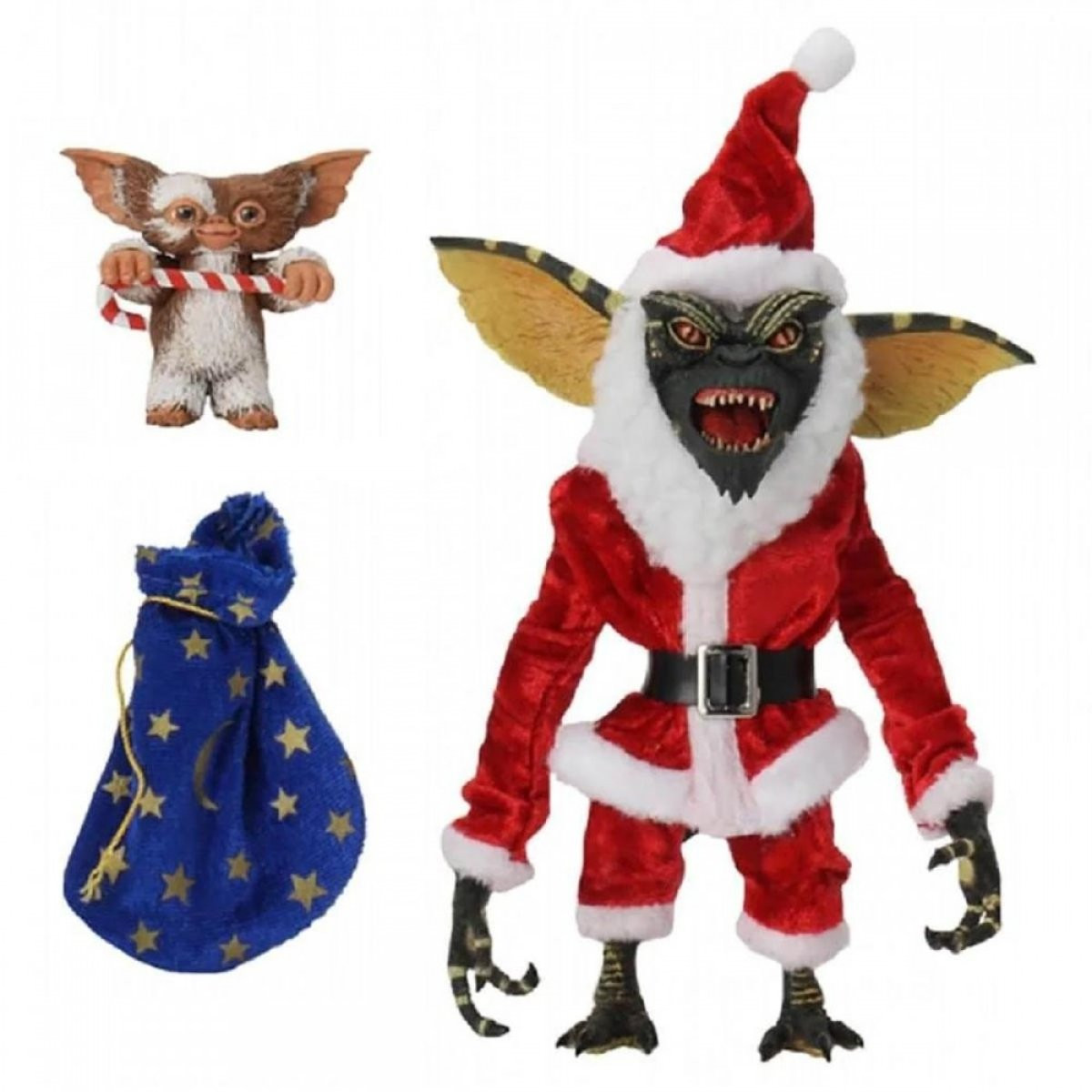 GREMLINS - ACTION FIGURE - SANTA STRIPE & GIZMO