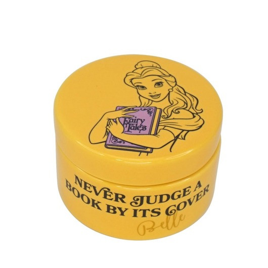 MINI CERAMIC POT DISNEY 100 BEAUTY AND THE BEAST NEVER JUDGE A BOOK BY ITS COVER