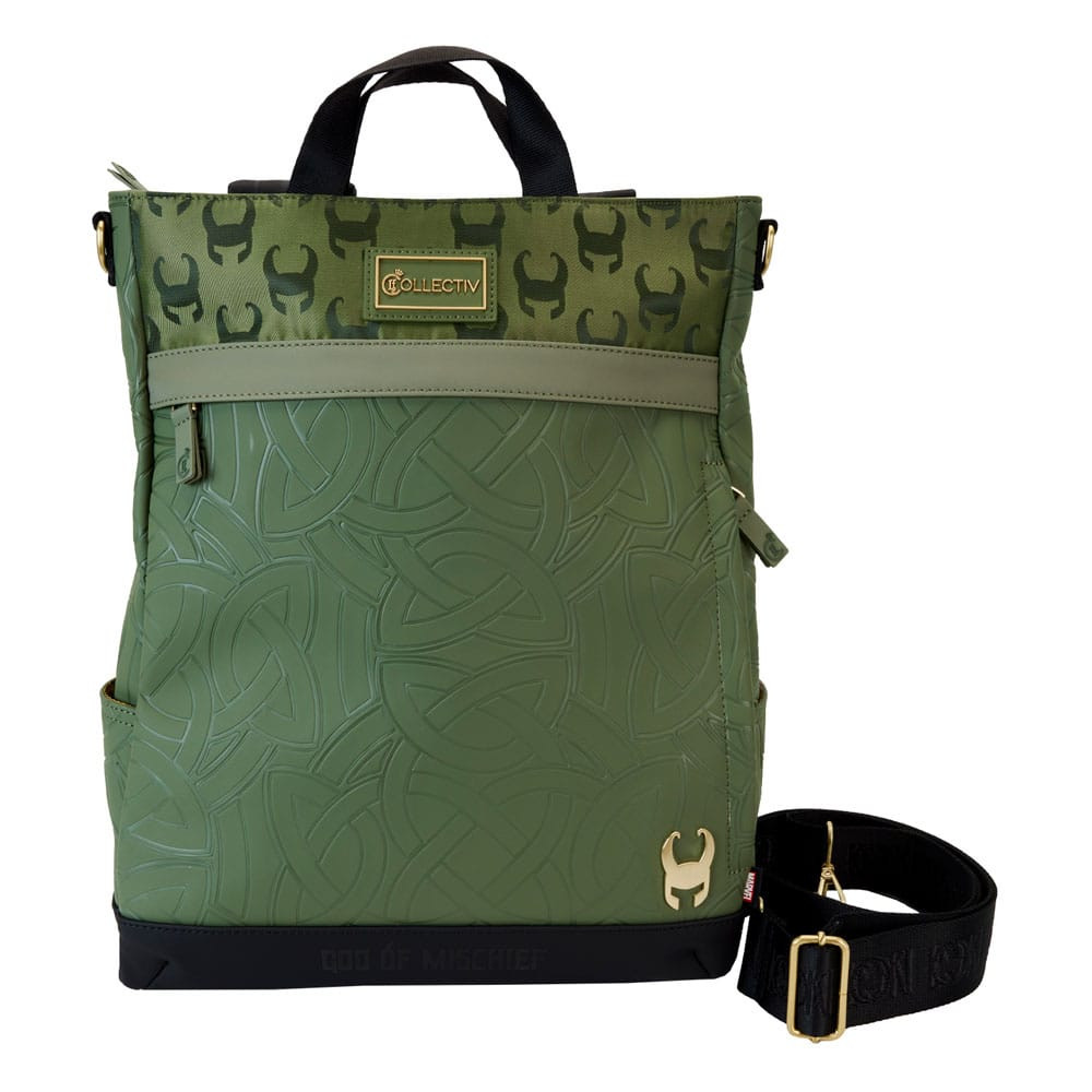 BACKPACK CONVERTIBLE TOTE BAG LOKI CREATIVE - MARVEL LOUNGEFLY