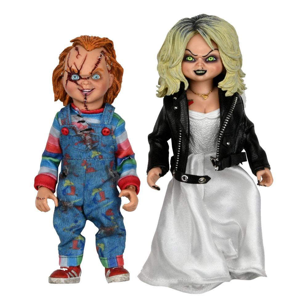 Bride of Chucky pack 2 Figure Clothed Chucky & Tiffany 14 cm