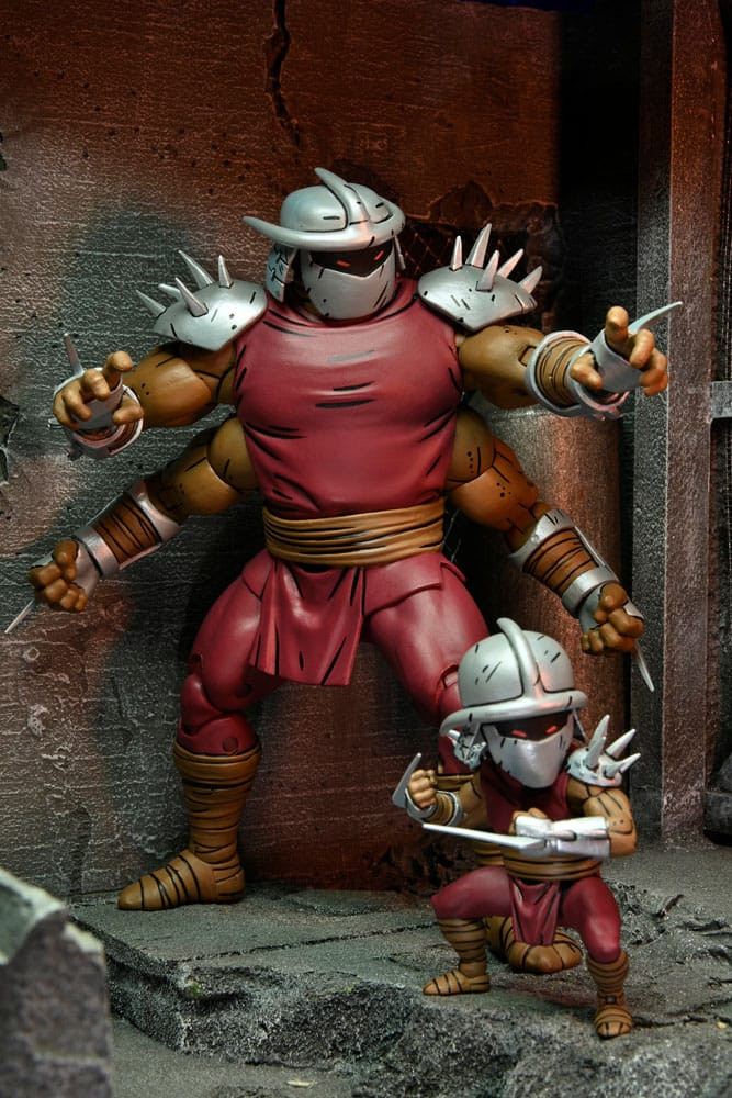 Ninja Turtles (Mirage Comics) Figure Shredder Clone & Mini Shredder (Deluxe) 18 cm