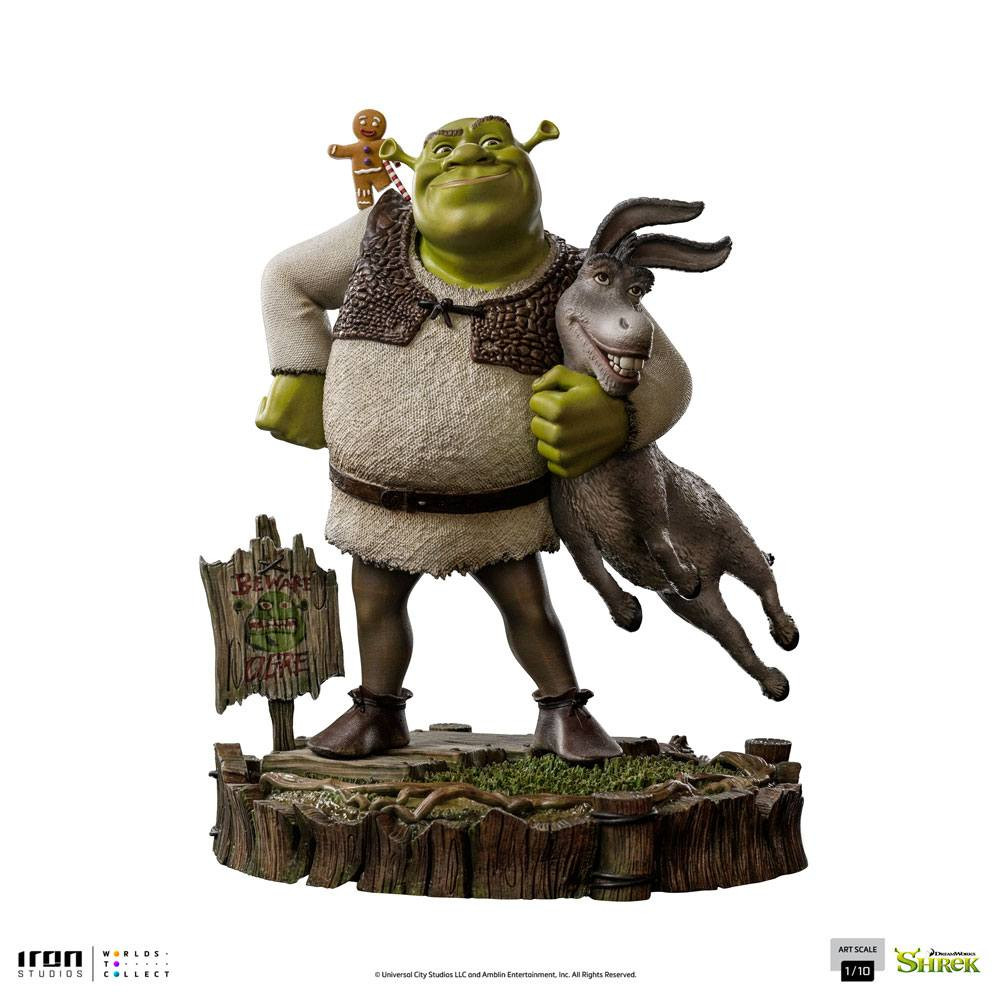 Shrek, Donkey and The Gingerbread Man Deluxe Art Scale - Dreamworks