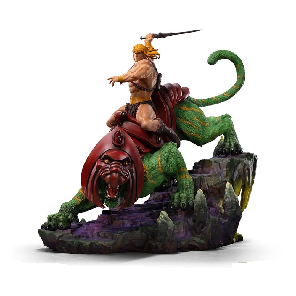 HE-MAN AND BATTLE CAT ART SCALE DELUXE -MASTERS OF UNIVERSE