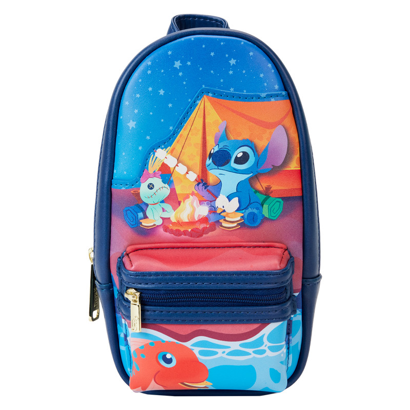 Stitch Camping Cuties Mini Backpack Pencil Case - DISNEY LOUNGEFLY