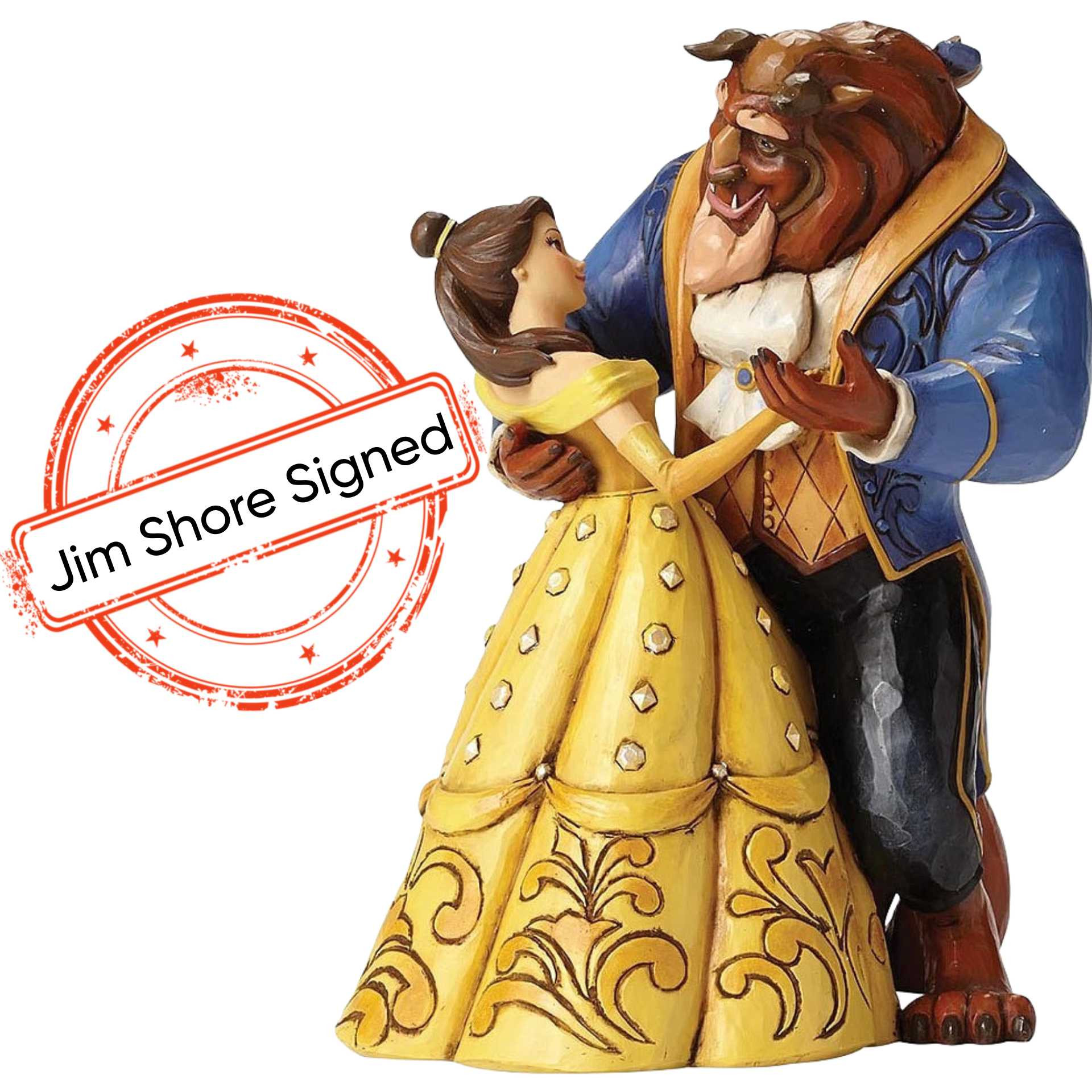 BEAUTY AND THE BEAST DANCING [SIGNED BY JIM SHORE] - DISNEY TRADITIONS