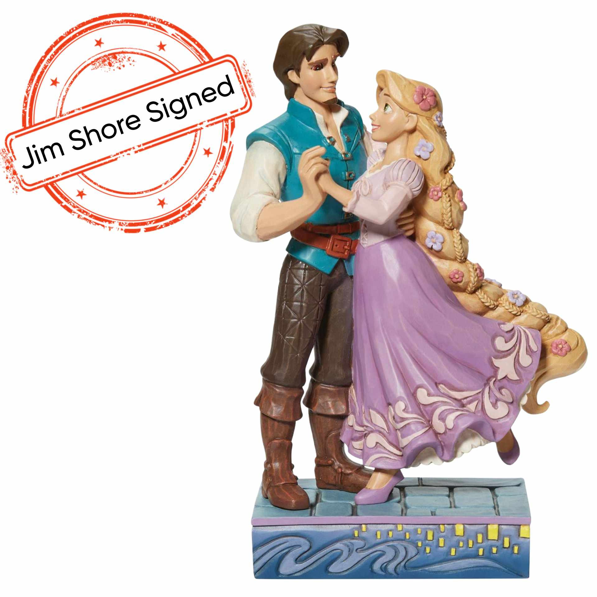 RAPUNZEL & FLYNN LOVE [SIGNED BY JIM SHORE] - DISNEY TRADITIONS