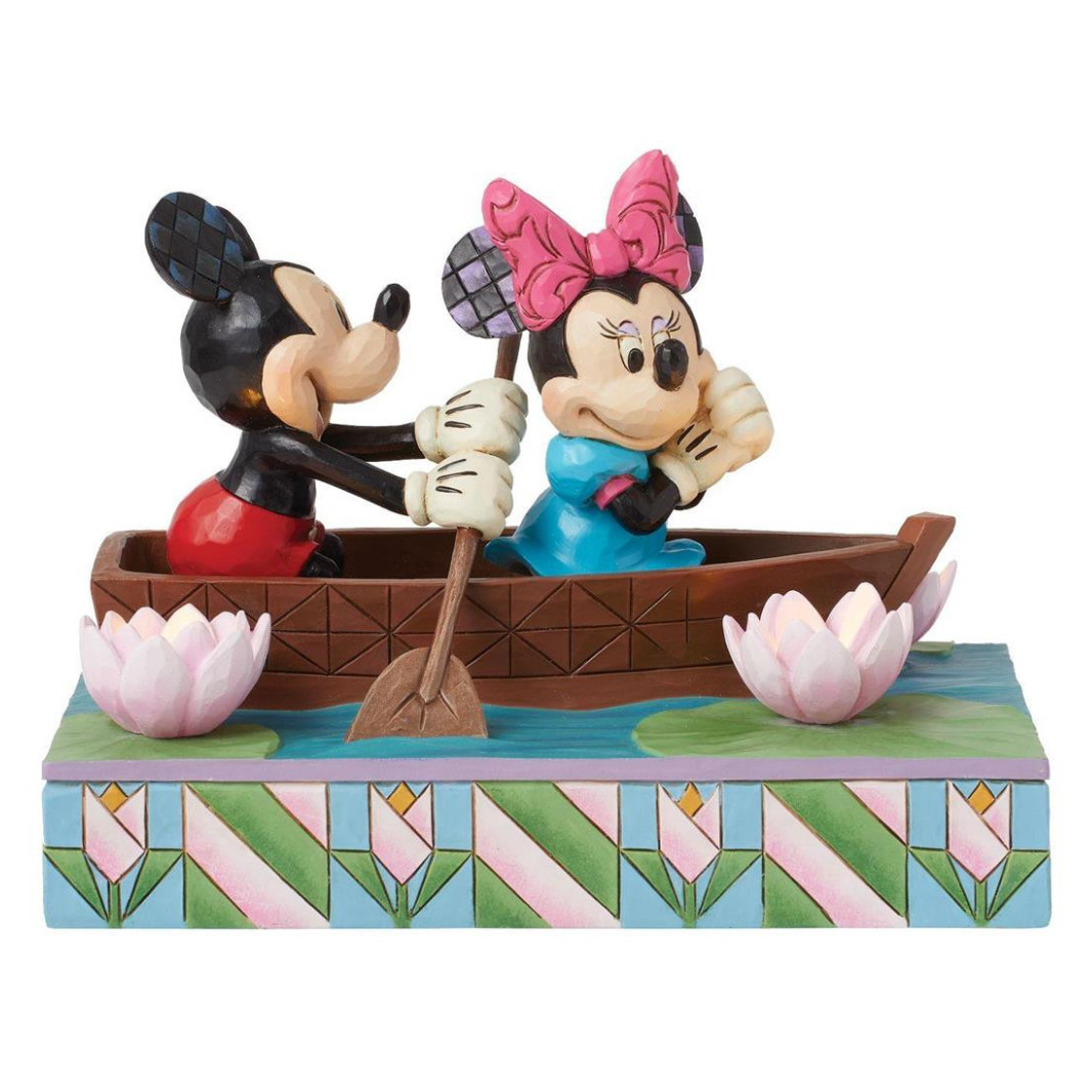 Mickey & Minnie LED Love Rowboat - Disney Traditions