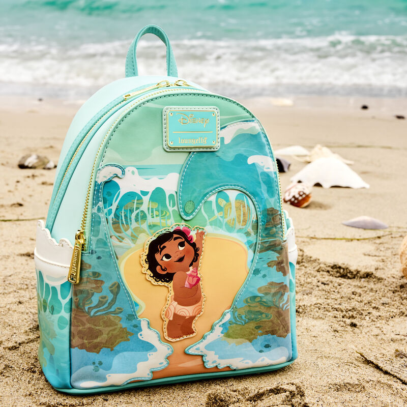 Young Moana In Ocean Waves Mini Backpack Disney Loungefly