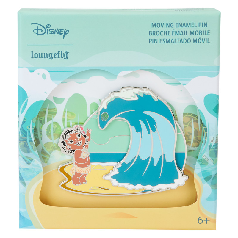 Young Moana Ocean Waves Collector Box Sliding Pin - DISNEY LOUNGEFLY