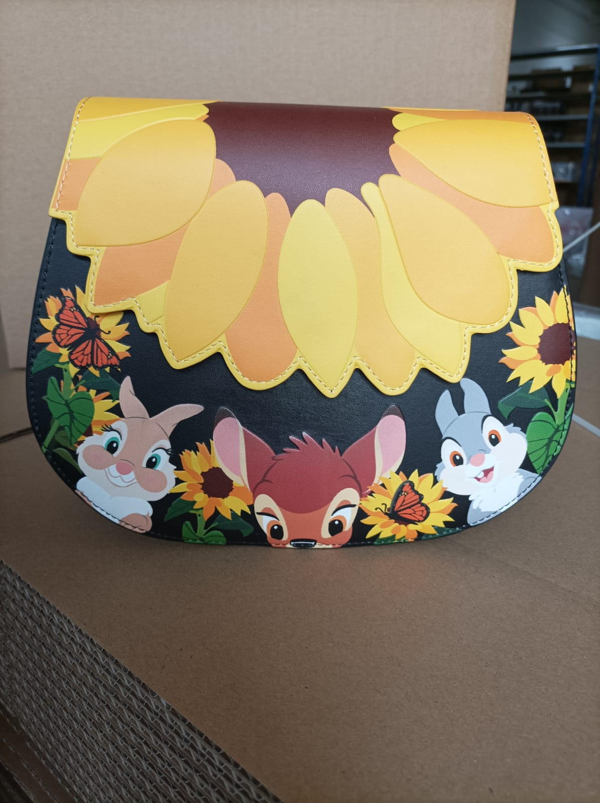 [DEFECT] SHOULDER BAG Bambi Sunflower Friends - DISNEY LOUNGEFLY