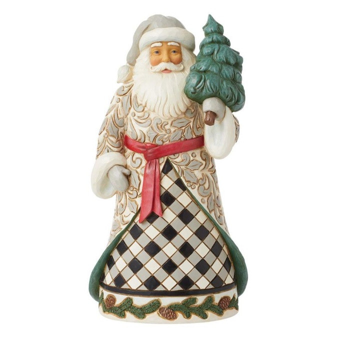 Palmer Plaid Santa - JIM SHORE HEARTWOOD CREEK