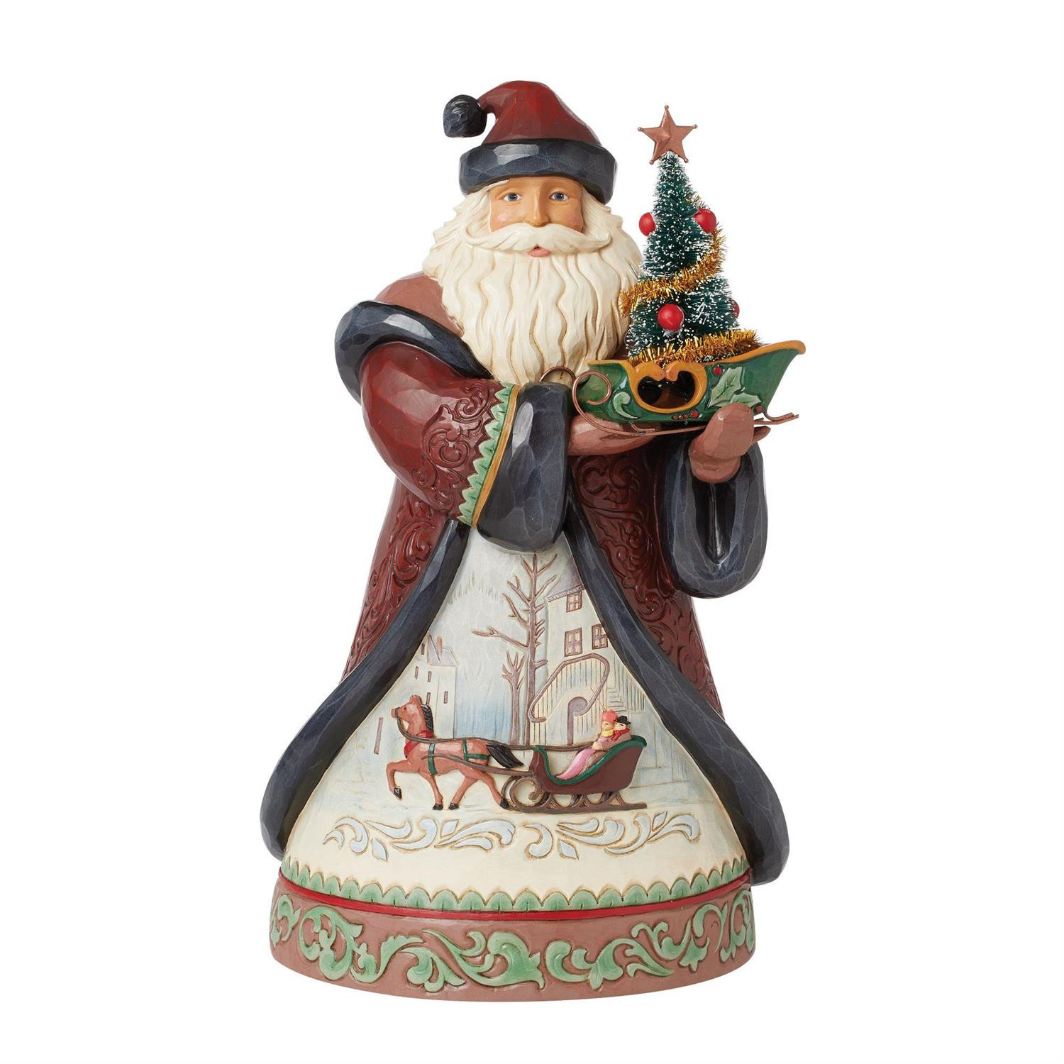 Santa Claus Christmas Tree Figure - JIM SHORE HEARTWOOD CREEK