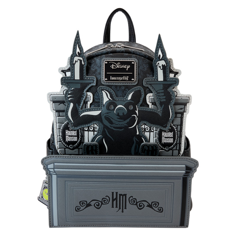 The Haunted Mansion Gargoyle Wallpaper Light Up Glow Mini Backpack Disney Loungefly