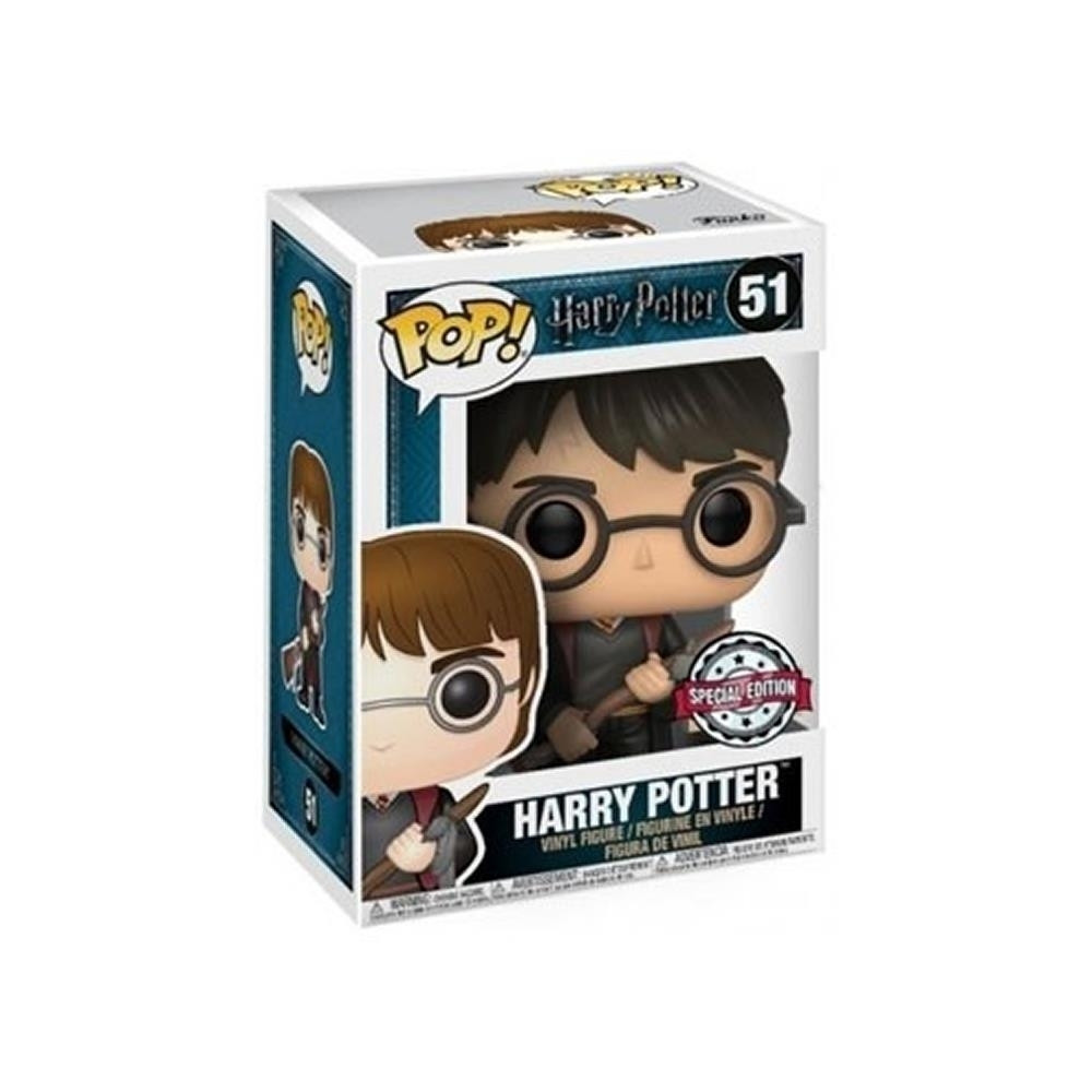 FUNKO POP! 51 Harry with firebolt & feather exclusive - Harry Potter