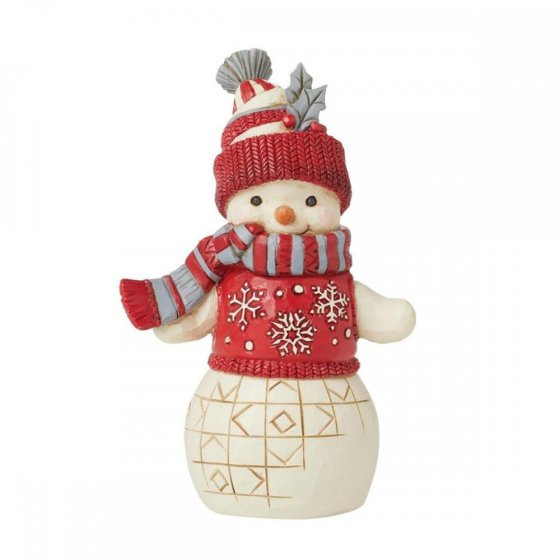 Nordic Noel Snowman with Hat figurine - JIM SHORE HEARTWOOD CREEK