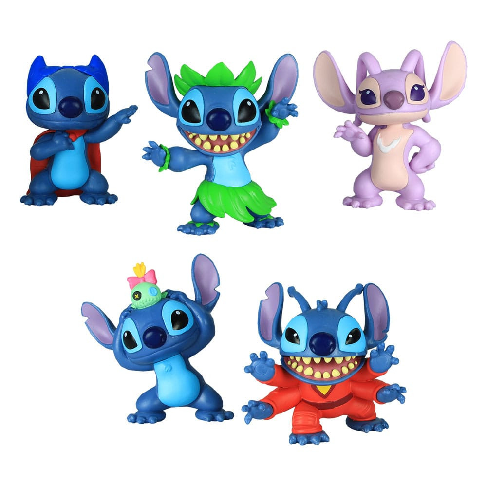 Pack 5 figures Stitch - Disney Lilo & Stitch