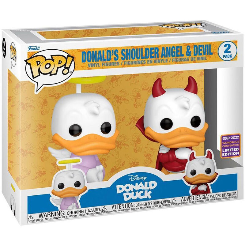 FUNKO POP! Donald Angel & Devil Exclu - Disney Donald