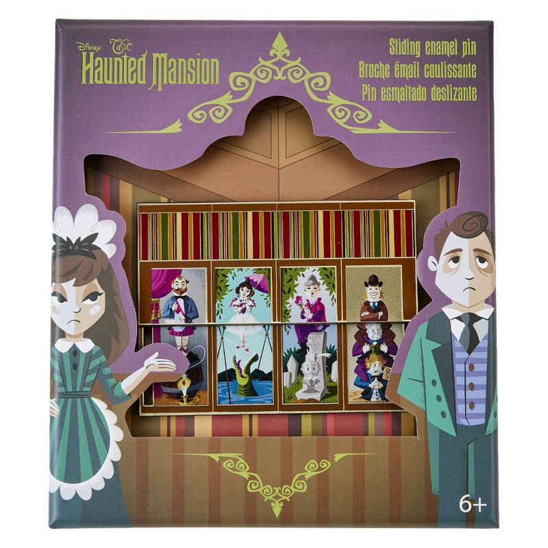 Pin collector box sliding portraits - DISNEY LOUNGEFLY Haunted Mansion