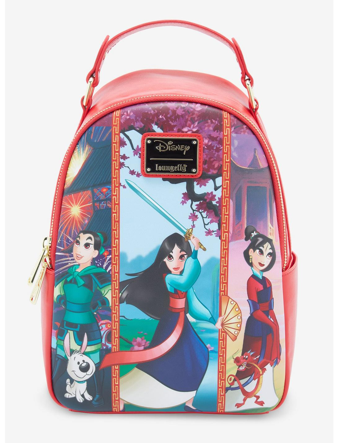 Mini backpack exclusive Mulan transformation - DISNEY LOUNGEFLY