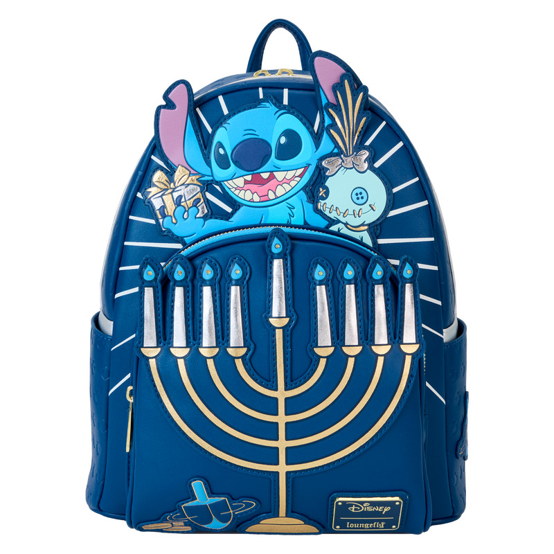 Stitch Hanukkah Menorah Light Up Mini Backpack - DISNEY LOUNGEFLY