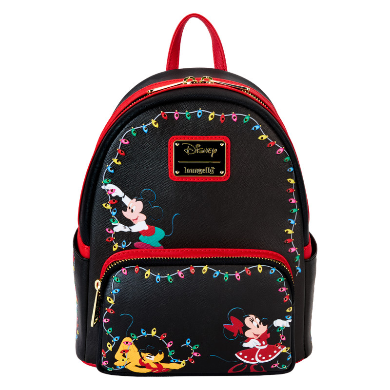 Mickey & Friends Christmas Light Decorations Light Up Mini Backpack - DISNEY LOUNGEFLY