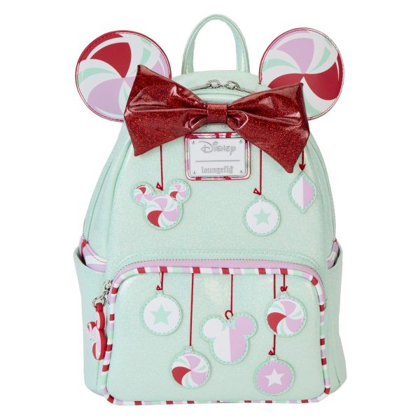 Minnie Holiday Peppermint Ornaments Mini Backpack Disney Loungefly