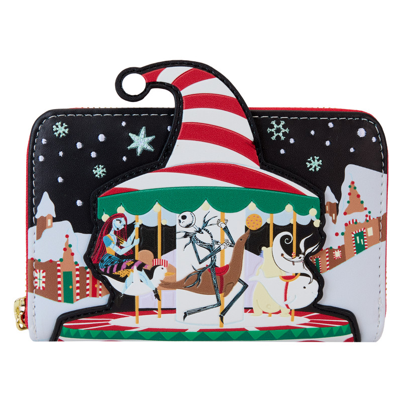 Candy Cane Carousel Wallet - DISNEY LOUNGEFLY The Nightmare Before Christmas