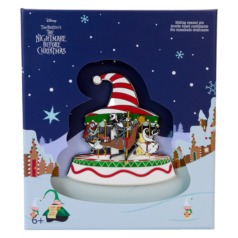 Candy Cane Carousel collector box Pin - DISNEY LOUNGEFLY The Nightmare Before Christmas