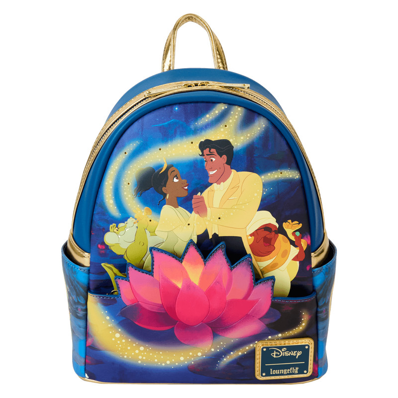 Tiana & Prince Naveen Glow Mini Backpack - DISNEY LOUNGEFLY The Princess and the Frog 15th Anniversary