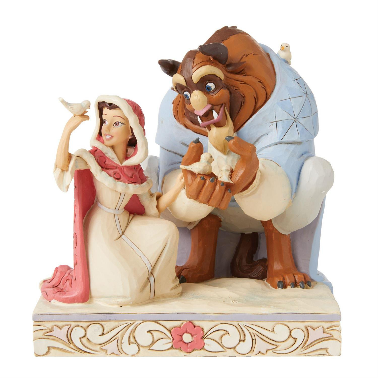 Belle and The Beast White Woodland - DISNEY TRADITIONS