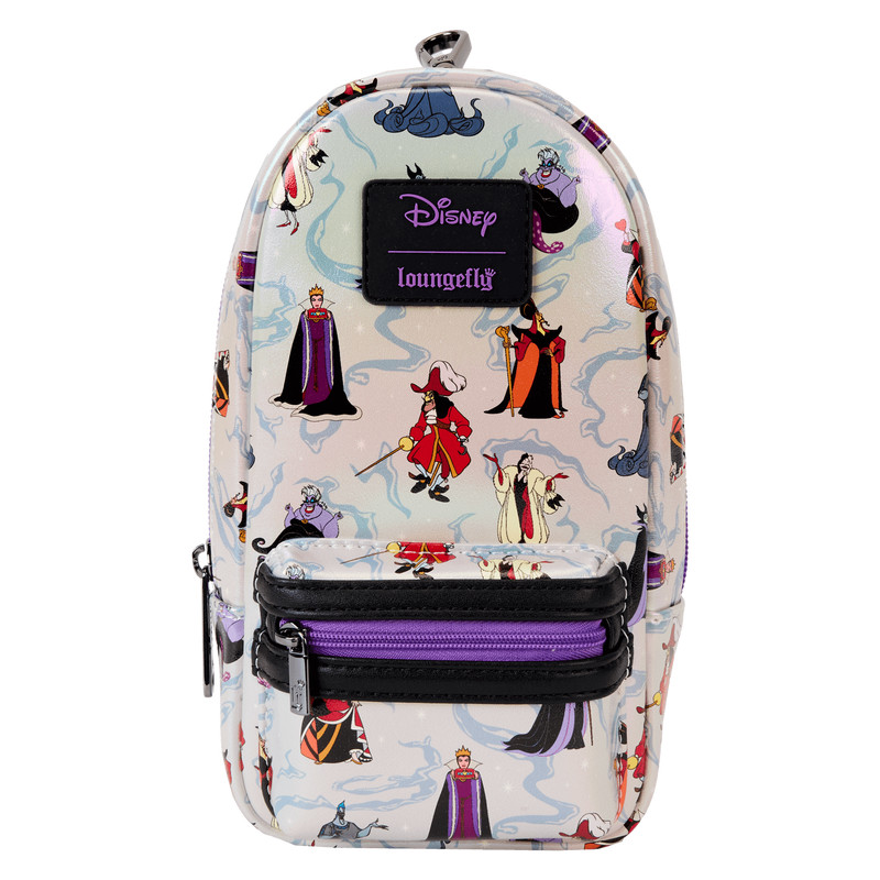 Villains Iridescent  Mini Backpack Pencil Case - DISNEY LOUNGEFLY