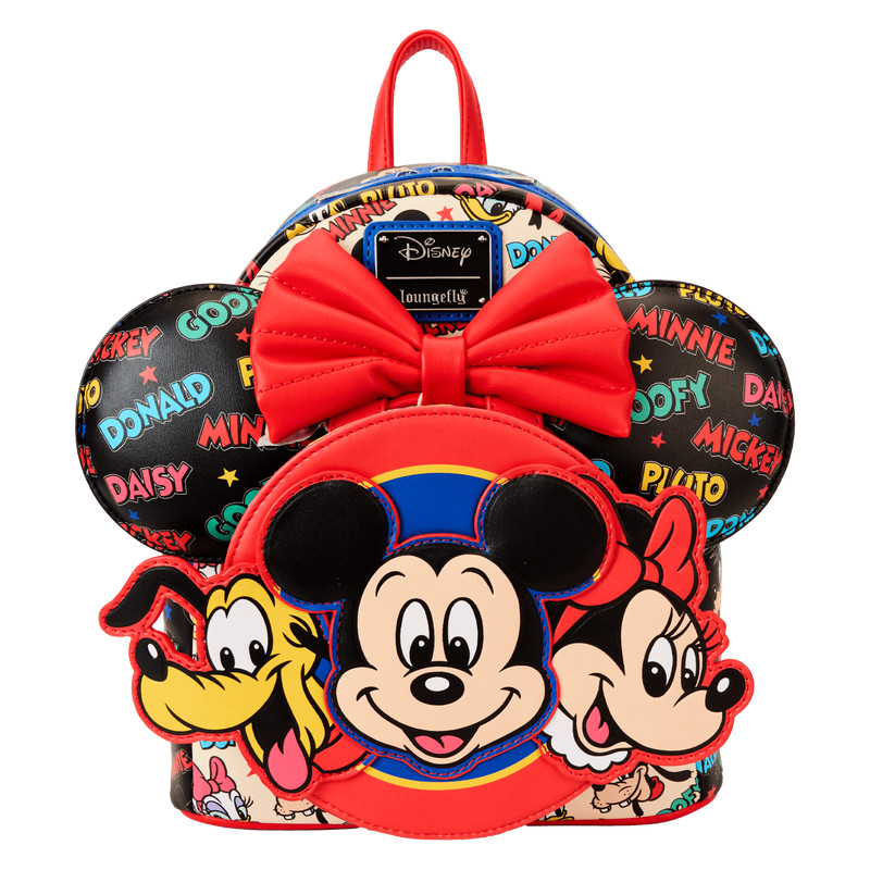 Mickey & Friends mini backpack with ear headband - DISNEY LOUNGEFLY