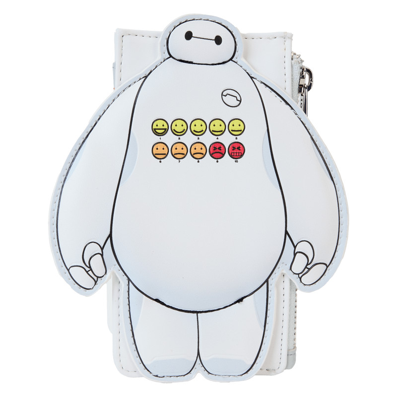 Baymax pain scale large card holder - DISNEY LOUNGEFLY Big Hero 6 10th Anniversary