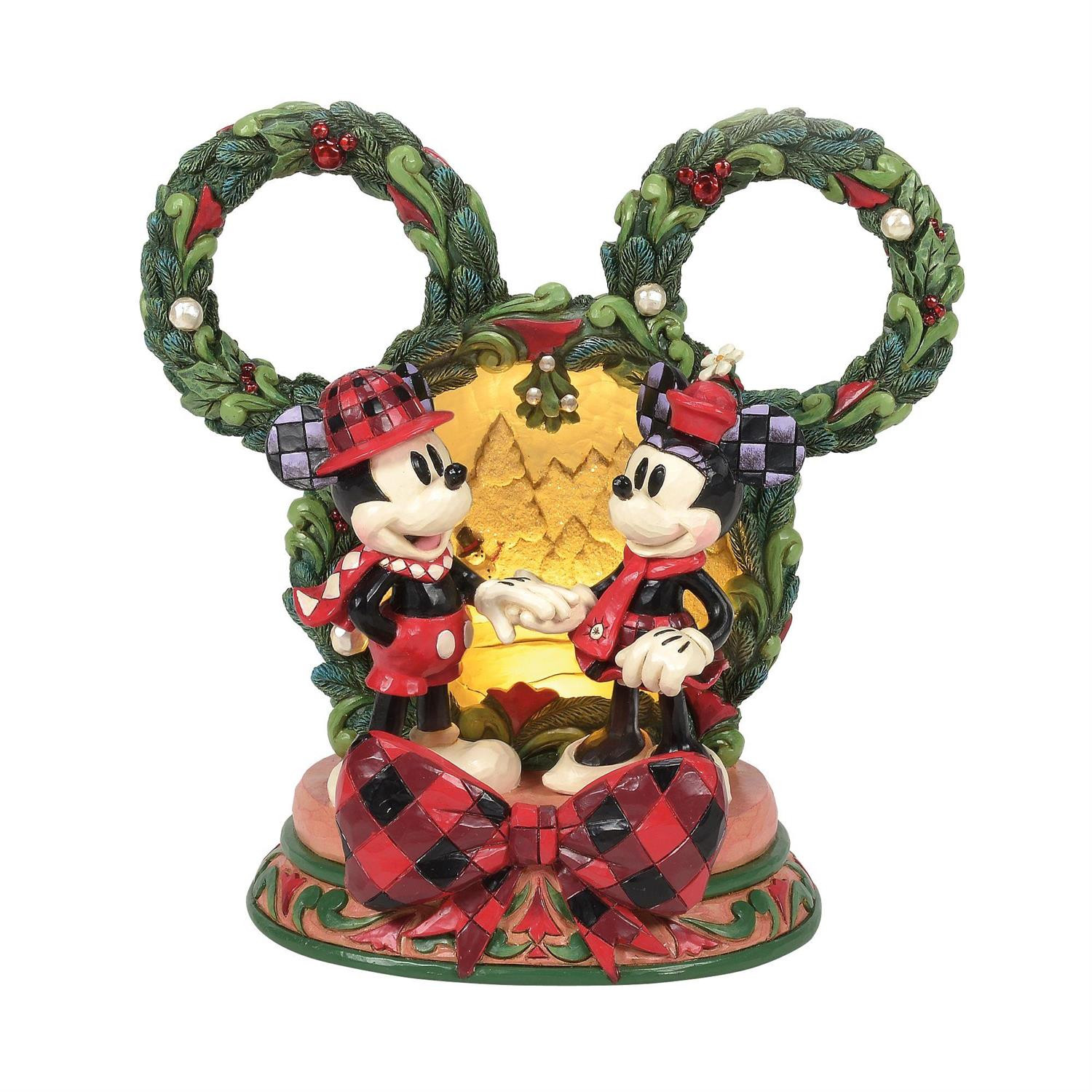 Mickey & Minnie LED Diorama - Disney Traditions