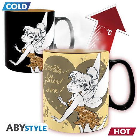 Mug Heat Change Glitter Bell - Disney