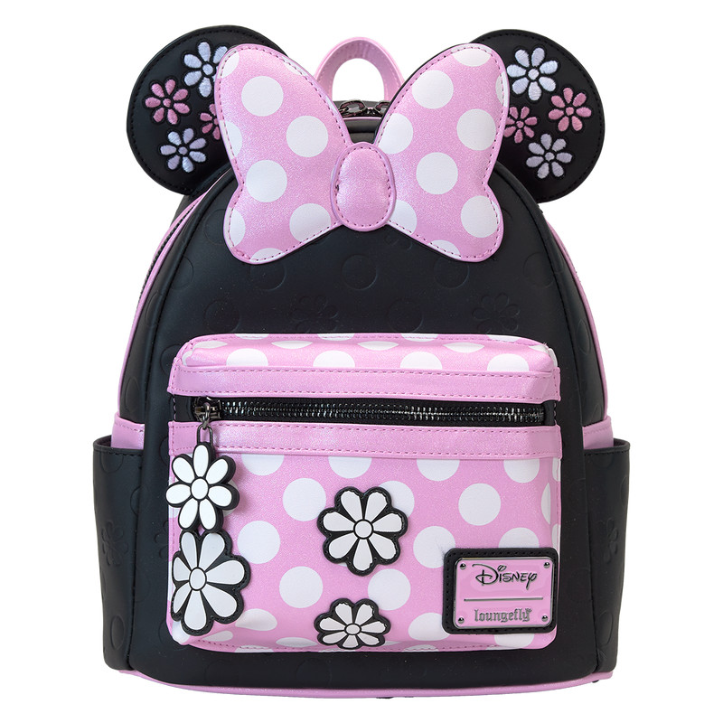 Minnie Mouse Floral Rock The Dots Mini Backpack - DISNEY LOUNGEFLY