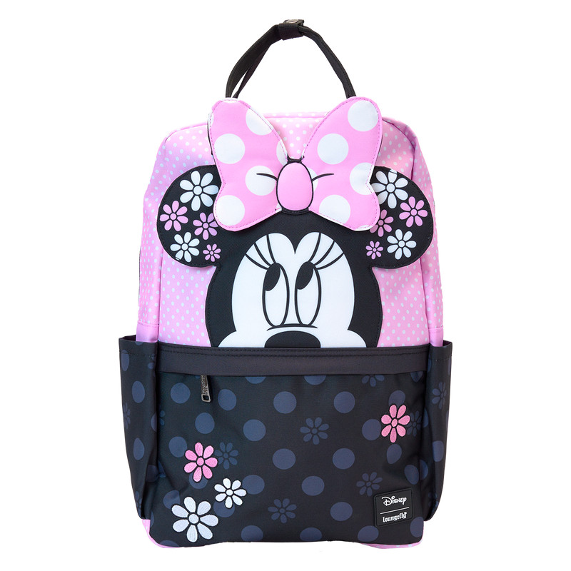 Minnie Mouse Floral Rock The Dots Nylon Backpack - DISNEY LOUNGEFLY