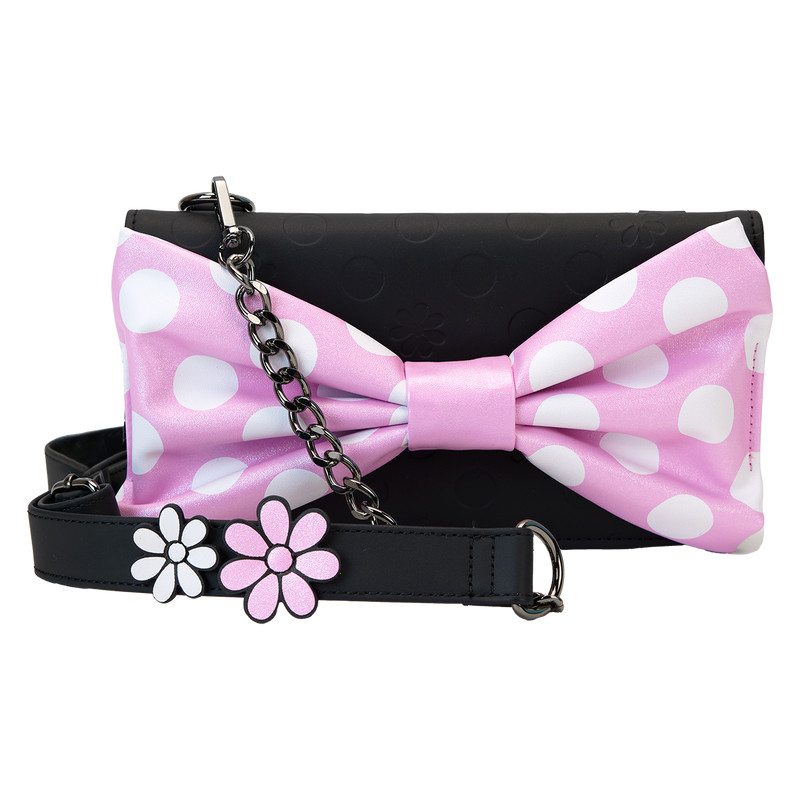 Minnie Mouse Floral Rock The Dots Clutch Crossbody Bag - DISNEY LOUNGEFLY