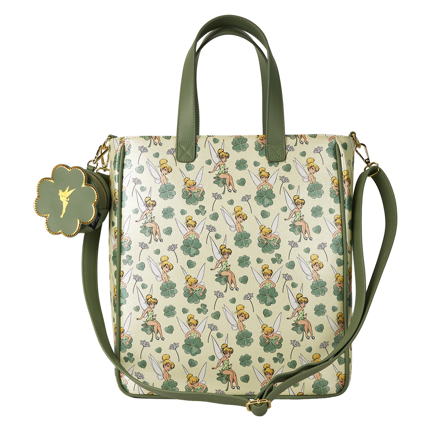 Leaf Clover Tote Bag With Coin Bag - DISNEY LOUNGEFLY Tinkerbell 4