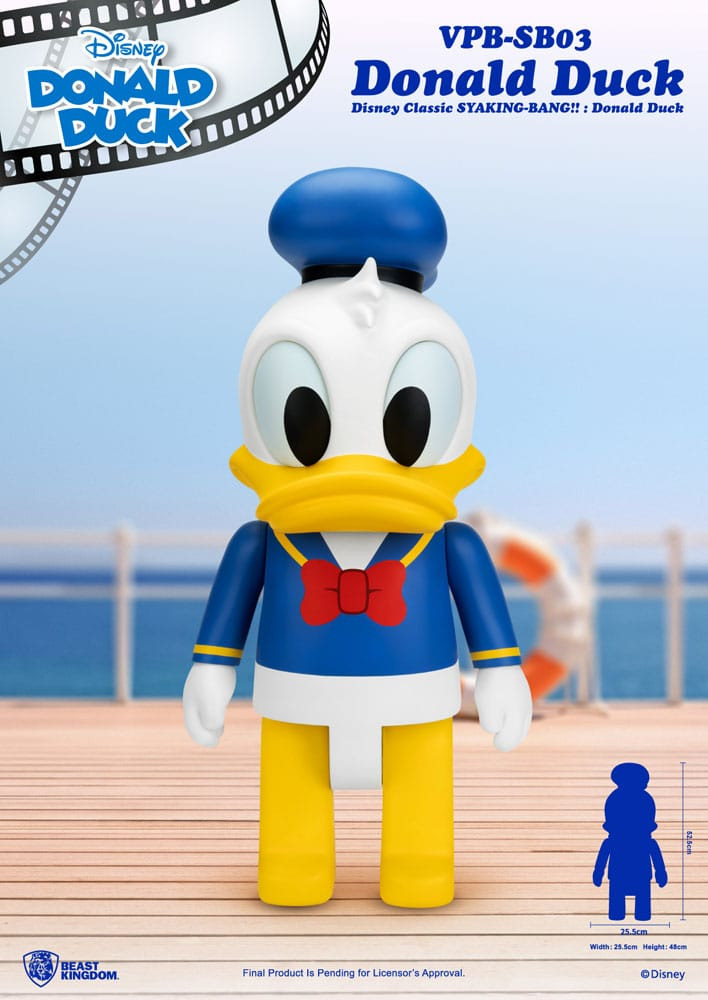 Disney Syaking Bang Mickey and Friends Donald Duck Vinyl Piggy Bank 53 cm