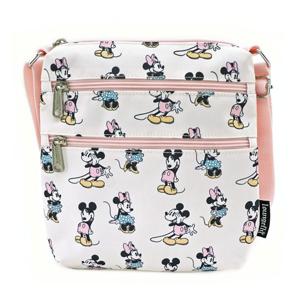 Disney by Loungefly travel wallet Pastel Minnie Mickey AOP