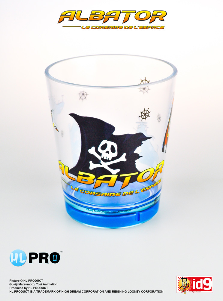 Flag plastic glass - Captain Harlock