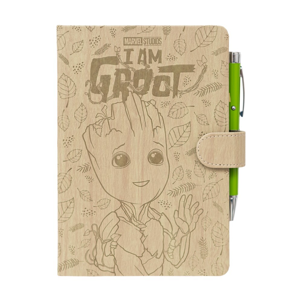 GROOT PREMIUM A5 NOTEBOOK WITH PROJECTOR PEN - MARVEL