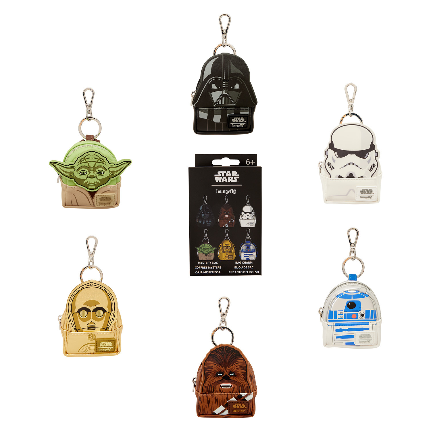 Star Wars characters mystery mini backpack keychain - Star Wars Loungefly