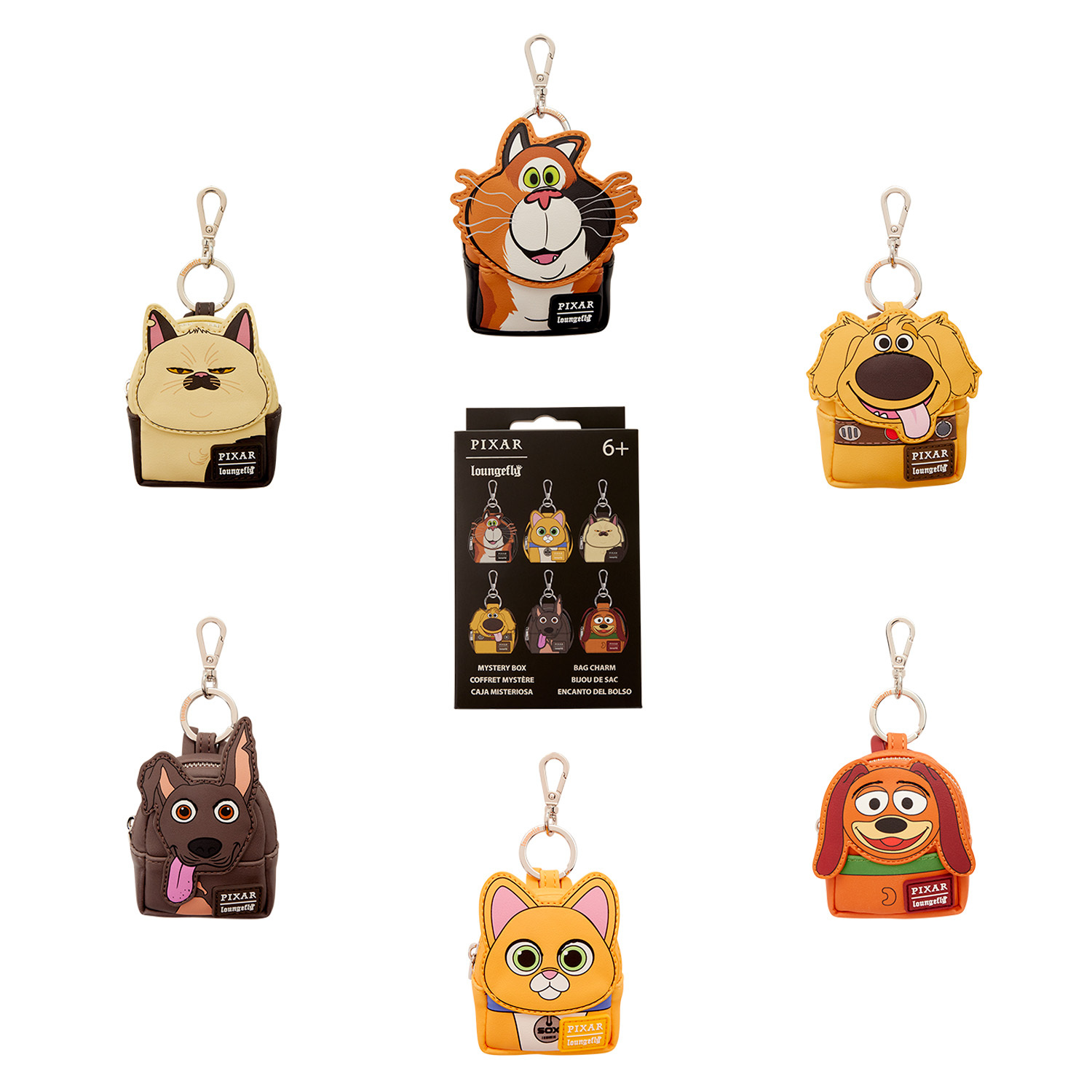 Dogs & Cats Mystery Mini Backpack Keychain Charm - Disney-Pixar Loungefly